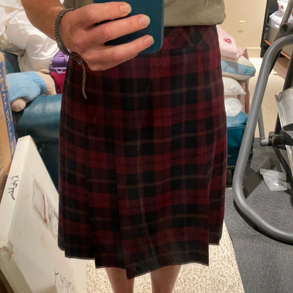 Brooks Brothers wool plaid skirt size 10